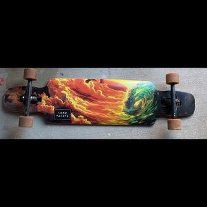 LandYachtz Longboard with Vibrant Design